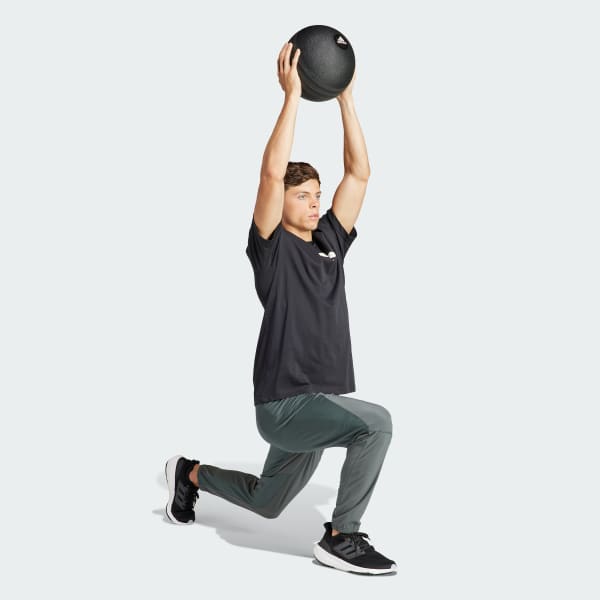 Negro Camiseta Estampada All-Gym Category