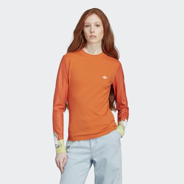 adidas Originals x Moomin Tight Long Sleeve Top - Orange