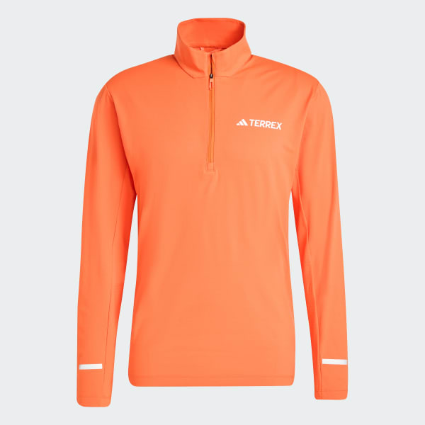 Orange Terrex Xperior Half-Zip Longsleeve