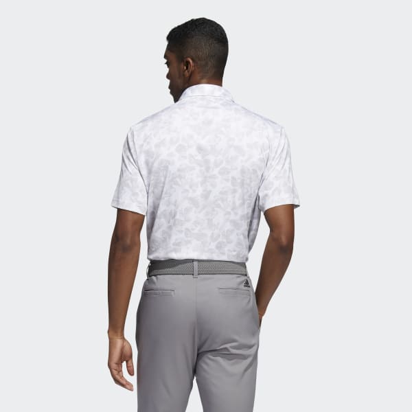 White Prisma-Print Polo Shirt ZR010