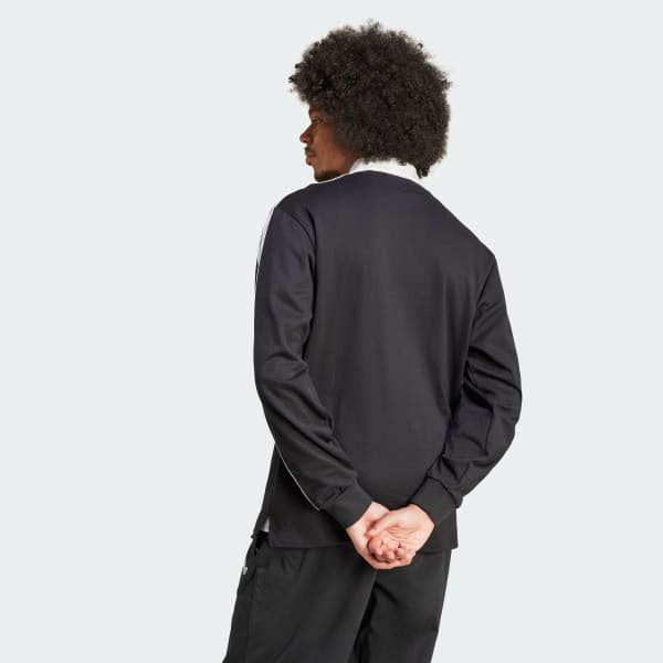 Black Adicolor Rugby Polo Shirt