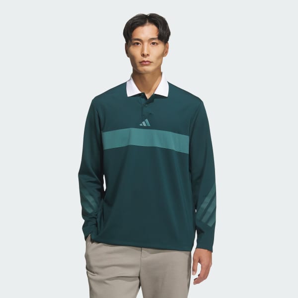 Green 롱 슬리브 폴로 셔츠