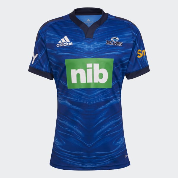 Azul Camiseta primera equipación Blues Rugby