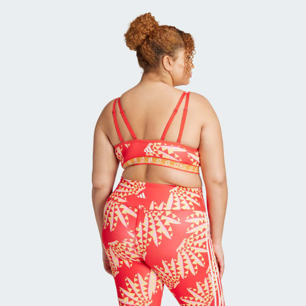 Vermelho Top Médio Suporte adidas x FARM Rio