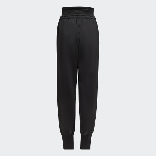 cerná Kalhoty Winter Glam Fleece Loose