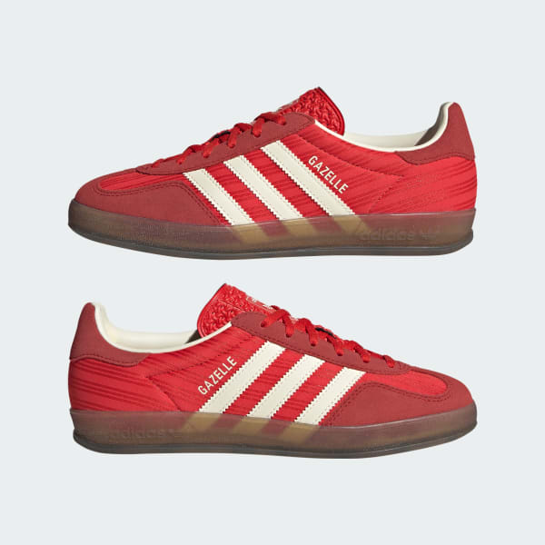 adidas Gazelle Indoor Shoes - Red | Free Shipping with