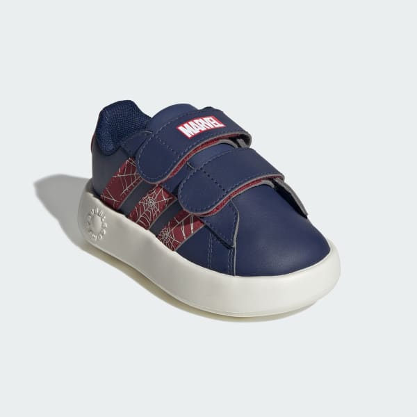 Azul Tênis adidas x Marvel Homem-Aranha Grand Court Infantil