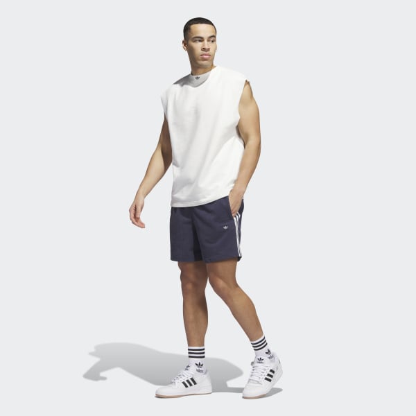 Blue Cord Basketball Shorts