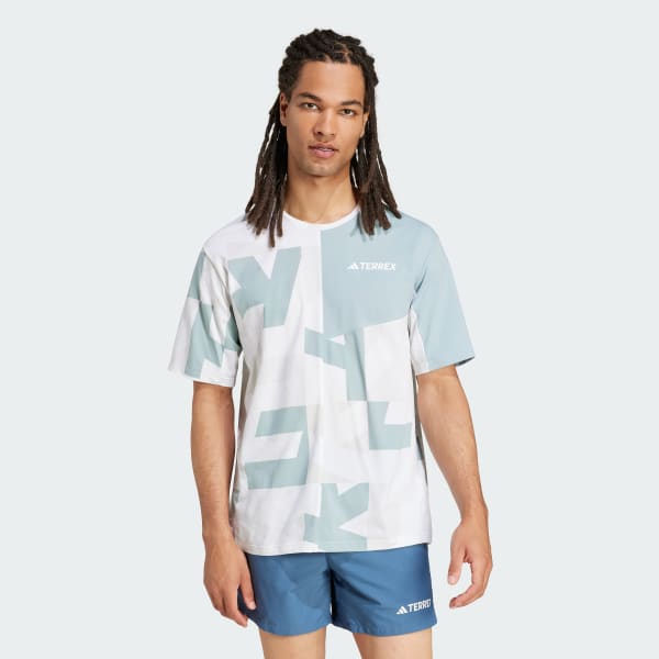 bílá Tričko Terrex Multi Climacool Printed