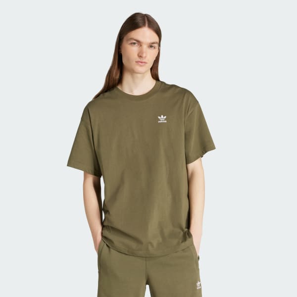 Green Essential Color Logo Oversized Tee
