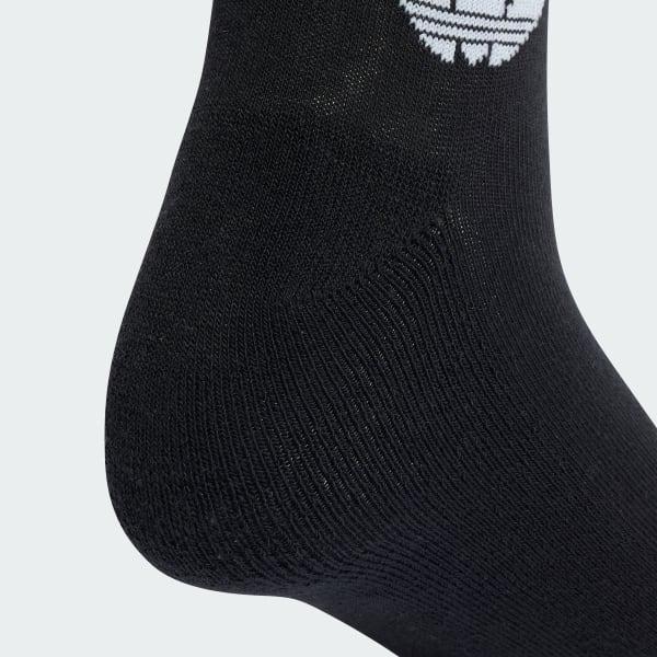 Negro Calcetines Tobilleros 3 Franjas 3 Pares