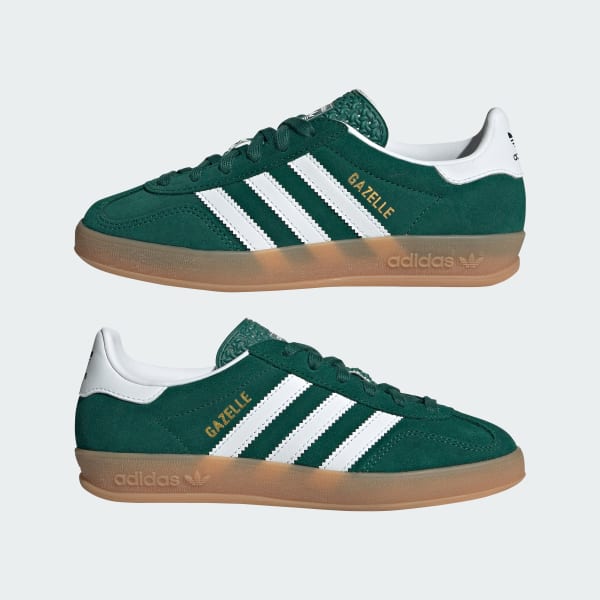 adidas Gazelle Indoor Shoes Kids - Green | Free Shipping