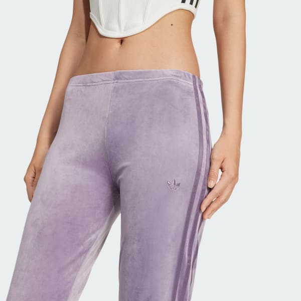Pantaloni Crushed Velvet Flared