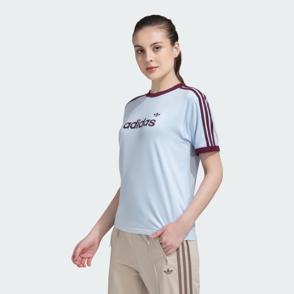 สีน้ำเงิน เสื้อยืด LINEAR