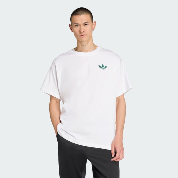 Blanc T-shirt oversize graphique Sport Club