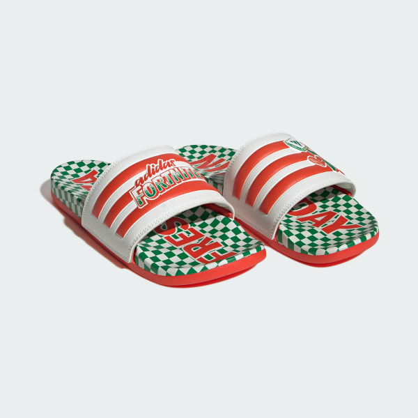 White UB X FORTNITE ADILETTE COMFORT Slides
