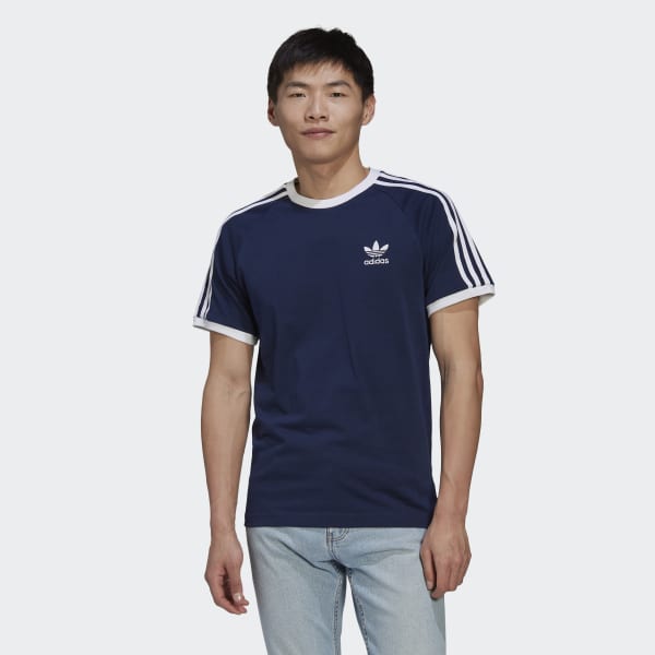 blauw Adicolor Classics 3-Stripes T-shirt 14212