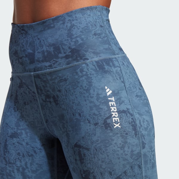 adidas TERREX Multi Allover Print Blue | Leggings adidas US - | Women\'s Hiking
