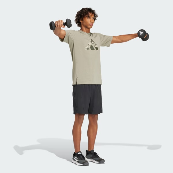 Verde T-shirt Train Essentials Camo Graphic Logo