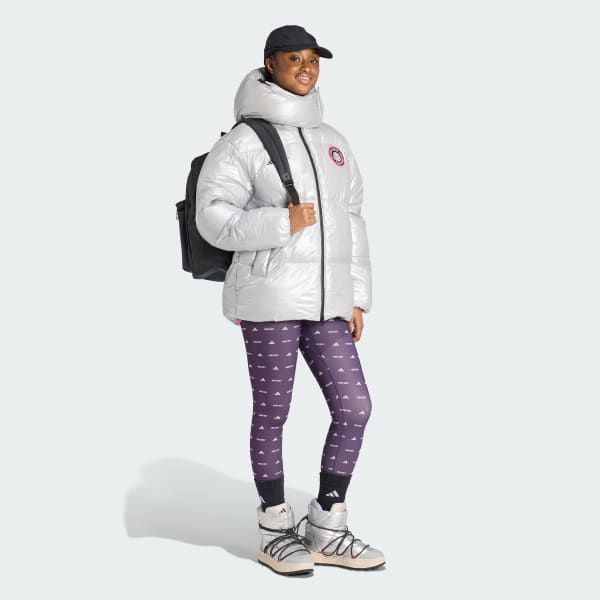 stríbrná Polstrovaná bunda adidas x MOON BOOT