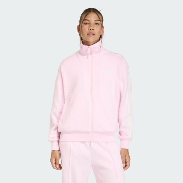 Pink ADIDAS ORIGINALS MOHAIR FIREBIRD LOOSE TRACK TOP