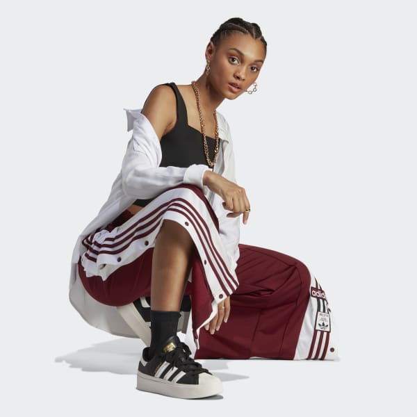 Bordowy Adicolor Classics Adibreak Track Pants