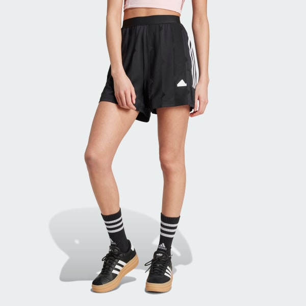 Black Tiro Cut 3-Stripes Jacquard Shorts