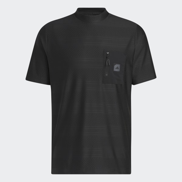noir Polo de golf à poche Adicross