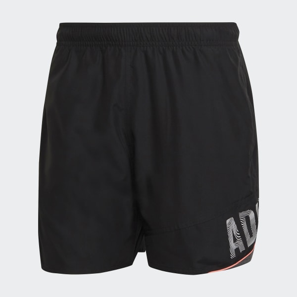 Negro Shorts de Natación Wording VA313