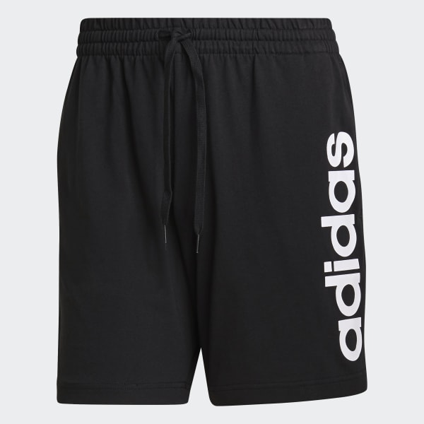 adidas AEROREADY Essentials Linear Logo Shorts - Black | adidas Philippines