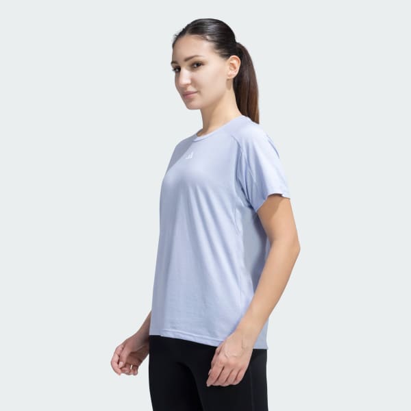 Purple TRAINING ESSENTIALS CREWNECK TEE