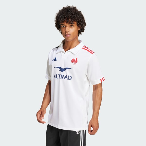 wit Frankrijk Rugbyshirt Uit