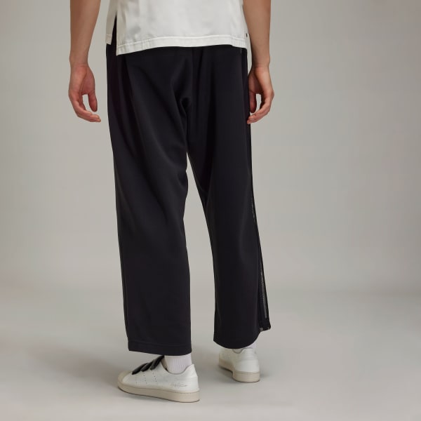 Black Y-3 Mesh Stripes Track Pants