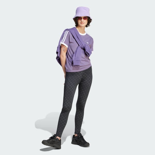 adidas Adicolor Tee adidas | | Lifestyle Women\'s 3-Stripes US Purple Classics 