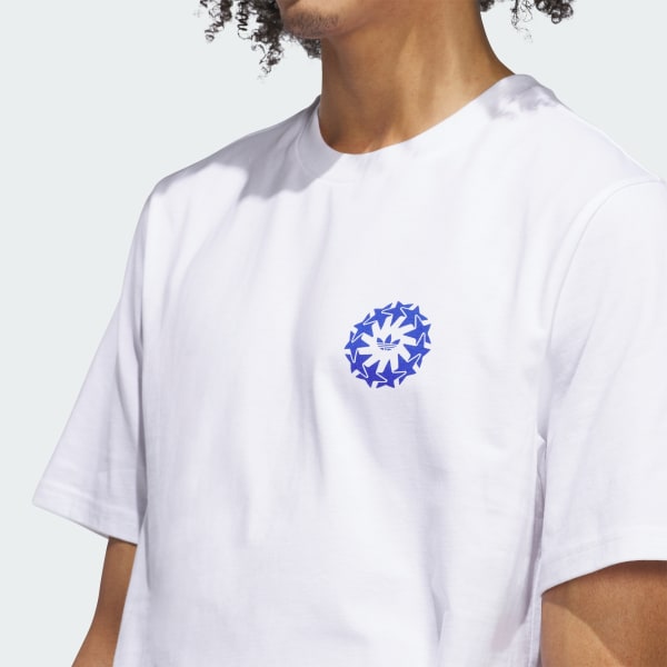 adidas Star Wheel Tee (Gender Neutral) - White | Free