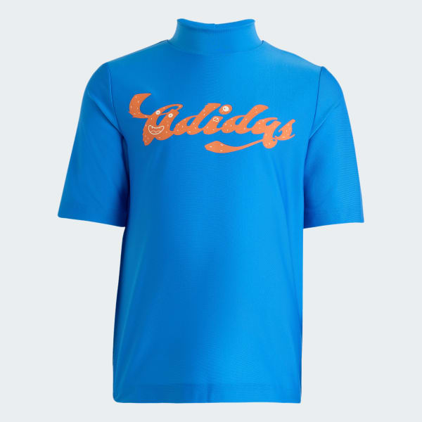 Blue LOGO SHORT SLEEVES RASHGUARD KIDS