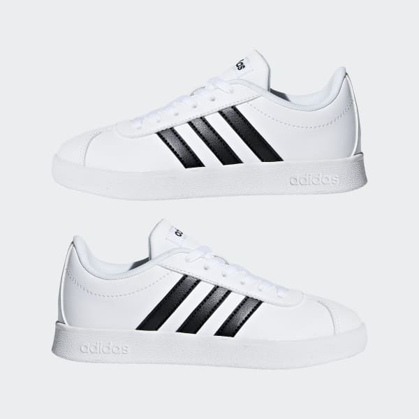 Zapatillas Court 2.0 blancas y negras para niños adidas España