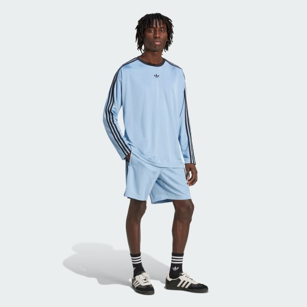 modrá Šortky adidas Adicolor Jacquard