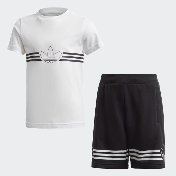 adidas Outline Tee and Shorts Set 