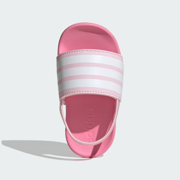 ruzová Pantofle Adilette Estrap Kids
