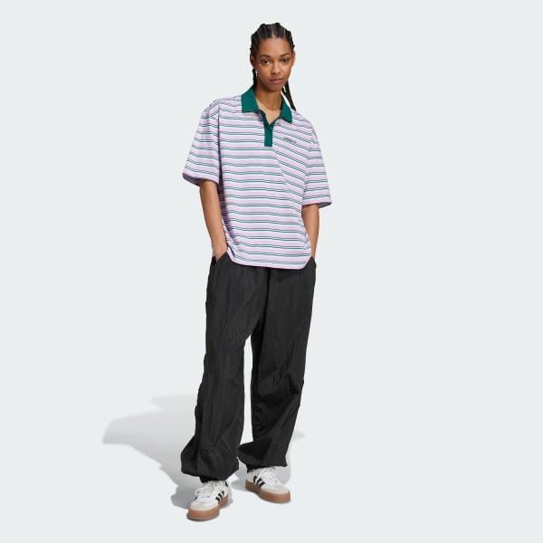 Multicolor Playera Polo '80s Rayas Extragrande