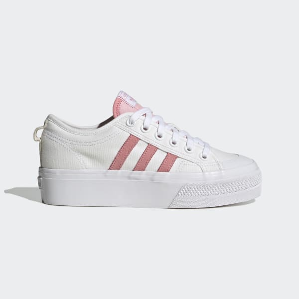 adidas Nizza Platform Shoes - White | Free Shipping with adiClub