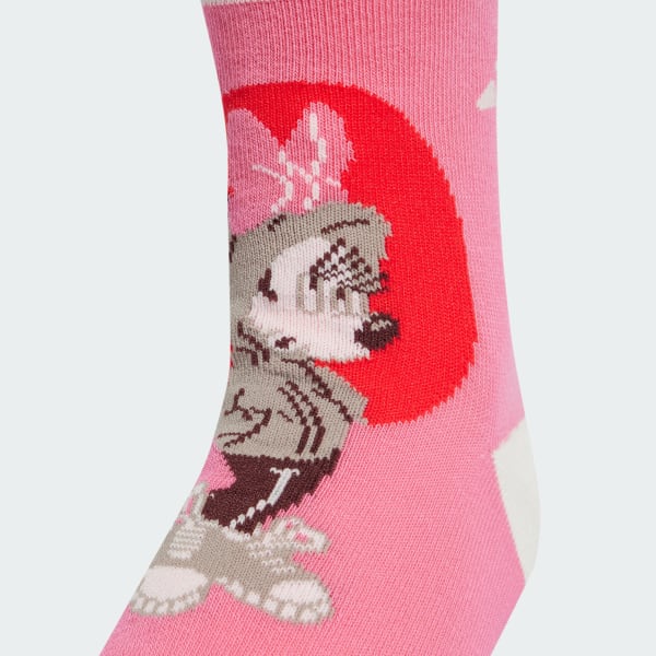 White ADIDAS DISNEY MINNIE MOUSE SOCKS