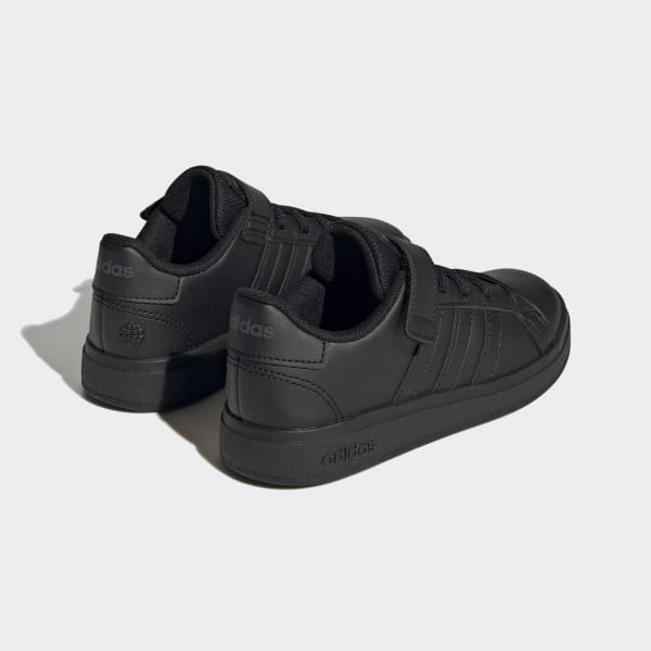 Μαύρο Grand Court Lifestyle Court Elastic Lace and Top Strap Shoes
