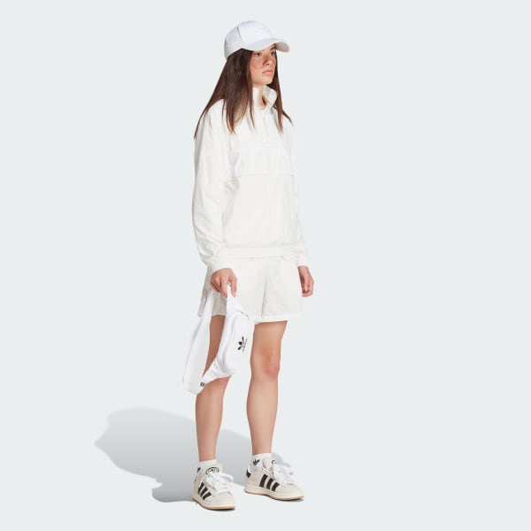 Λευκό adidas NY Half-Zip Windbreaker
