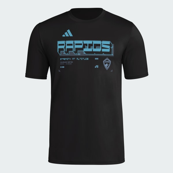 adidas LAFC Mens Short Sleeve Pregame T-shirt - Black | Free