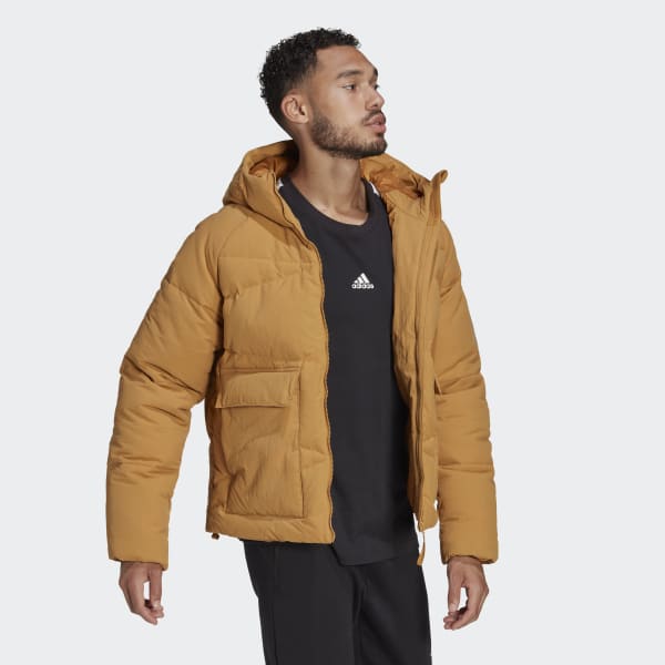 tapa Radioactivo tallarines adidas Big Baffle Down Jacket - Brown | Men's Lifestyle | adidas US