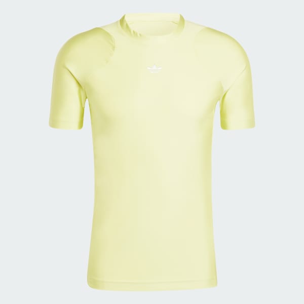 Yellow Fashion Cut Line Tee