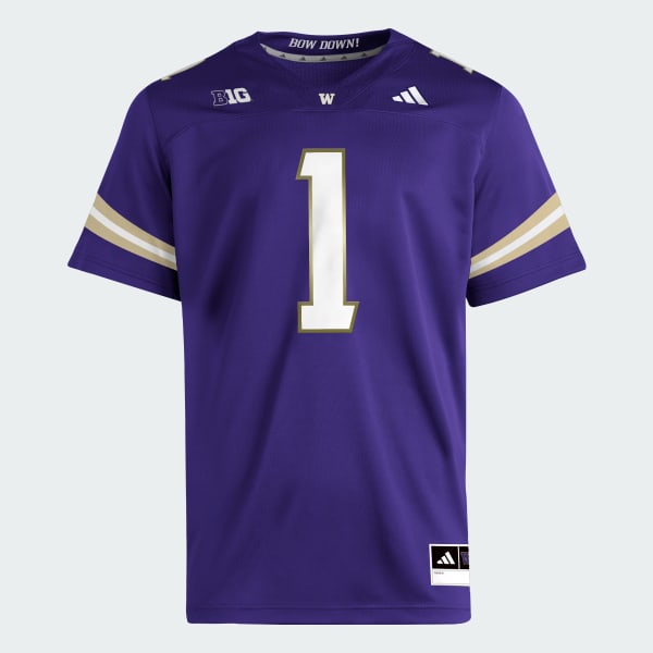 adidas Washington Huskies Premier Home Football Jersey Purple