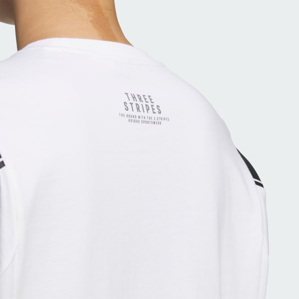 adidas ホワイト ブルー 長袖シャツ M アディダス 長袖Tシャツ ブルー | スポーツ用品はスーパー